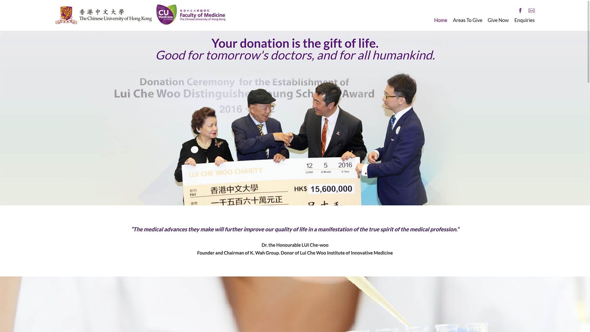 Giving to CUHK Medicine